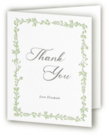 Flower Garden Letterpress Baby Shower Thank You Cards