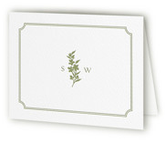 Simply Elegant Letterpress Bridal Shower Thank You Cards