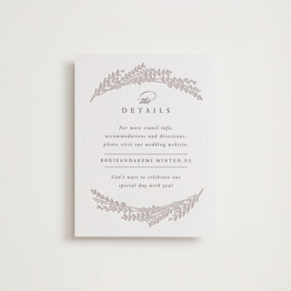 Arches of Wheat Letterpress Direction Cards