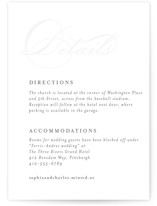 Initial Impression Letterpress Direction Cards