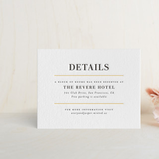 The Space Between Letterpress Direction Cards