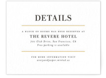 The Space Between Letterpress Direction Cards