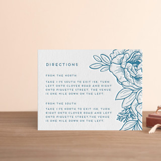 Belle Fleur Letterpress Direction Cards