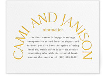 Letterpress Direction Cards