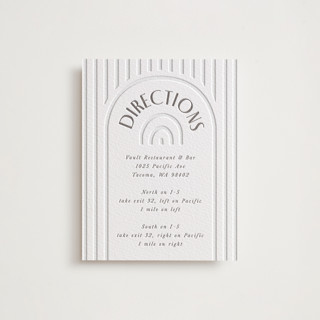 Hilo Letterpress Direction Cards