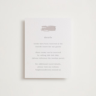 Gilded Palm Letterpress Direction Cards