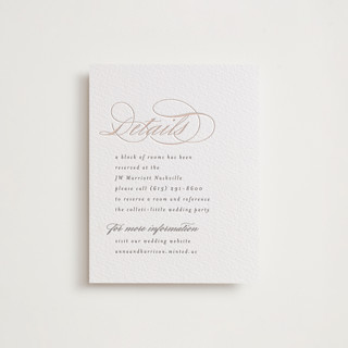 sway Letterpress Direction Cards