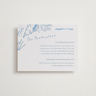 Shoreline Letterpress Direction Cards
