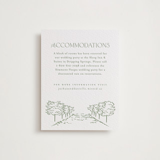 Vineyard Vows Letterpress Direction Cards