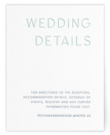 Letterpress Direction Cards