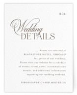 Letterpress Direction Cards