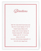Letterpress Direction Cards
