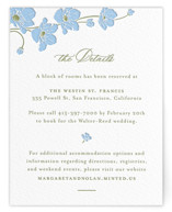 Anemones Letterpress Direction Cards