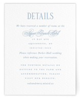 Hamptons Letterpress Direction Cards