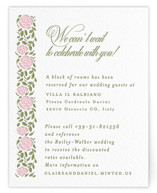 Vintage Blooms Letterpress Direction Cards
