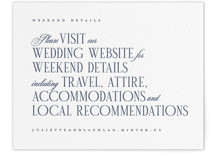 London Letterpress Direction Cards