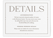 Quiet Luxury Letterpress Direction Cards