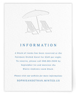 Palm Tree Letterpress Direction Cards