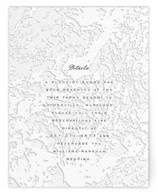 Subtle Marble Letterpress Direction Cards