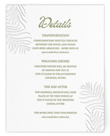 Palm Shade Letterpress Direction Cards
