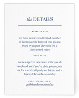 bluebell dinner Letterpress Direction Cards