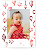 Sketched Lanterns Foil-Pressed Lunar New Year Cards
