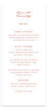 lobster Letterpress Long Menus