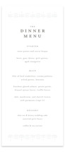 Cosette Letterpress Long Menus