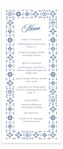 Talavera Tiles Letterpress Long Menus