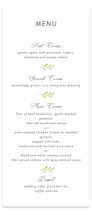 Flower Garden Letterpress Long Menus