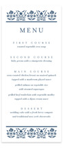 Pressed Motif Letterpress Long Menus