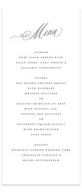 Romantic Script Letterpress Long Menus