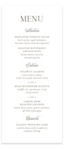 Willow Letterpress Long Menus