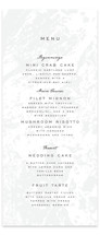 Subtle Marble Letterpress Long Menus