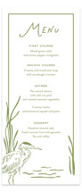 Marshland Letterpress Long Menus