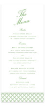 Garden Trellis Letterpress Long Menus