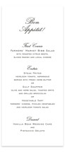 Cornelia Letterpress Long Menus