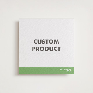 Square Custom Letterpress Menu