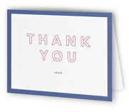 Letterpress Mitzvah Thank You Cards