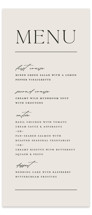 Modern Monogram Long Menus