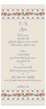 Artisan Wedding Long Menus