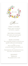 Wildflower Wreath Long Menus