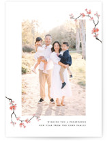 Watercolor Blossoms Lunar New Year Cards