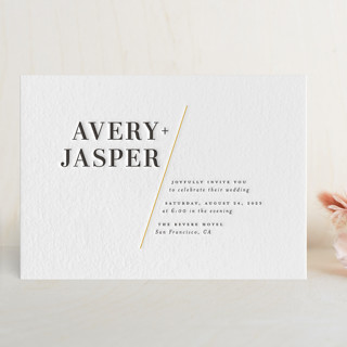 The Space Between Letterpress Wedding Invitations