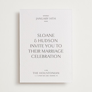 elegant Letterpress Wedding Invitations