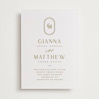 Gianna Letterpress Wedding Invitations