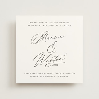 Noted Letterpress Wedding Invitations