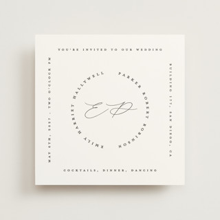 Paradox Letterpress Wedding Invitations