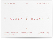Letterpress Wedding Invitations