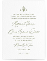 Posy Letterpress Wedding Invitations